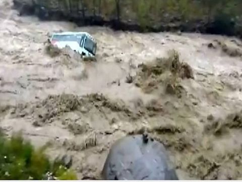 Tourists rescued