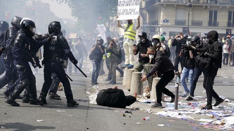 May Day Protesters in Paris