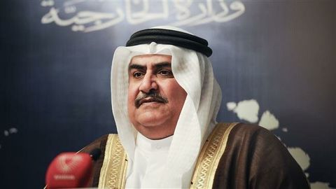 Bahraini Foreign Minister Sheikh Khaled bin Ahmed al-Khalifah